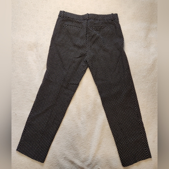 Black and White Polka Dot J. Crew  64% Wool Cafe Capri Size 6 - Picture 2 of 5